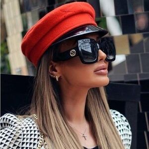 New! GUCCI Sunglasses GG0053SN 001, Authentic